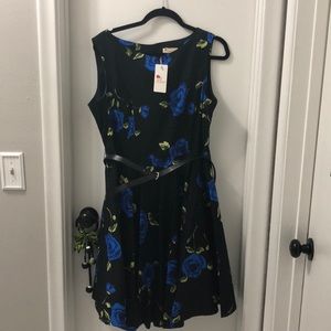 Vintage style 50s boatneck dress